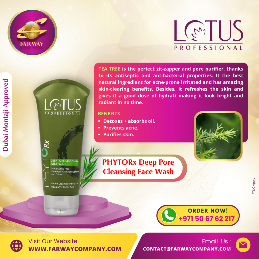 Order Lotus Professional PHYTORx Deep Pore Cleansing Face Wash in Dubai, UAE Only at FAR WAY, Lotus Professional Distributor in Dubai, UAE.