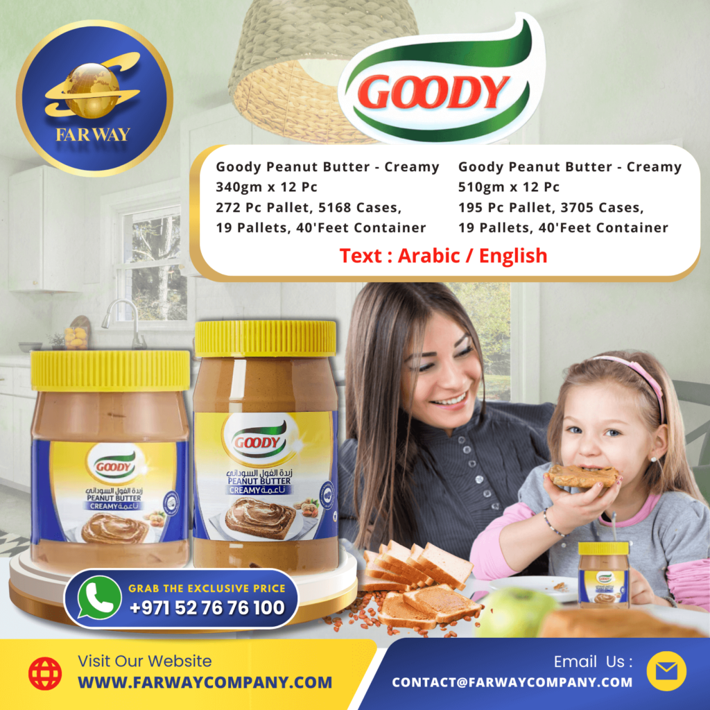 Goody Peanut Butter Special Offer Price Importer / Exporter, Distributor in Dubai, UAE, Middle East