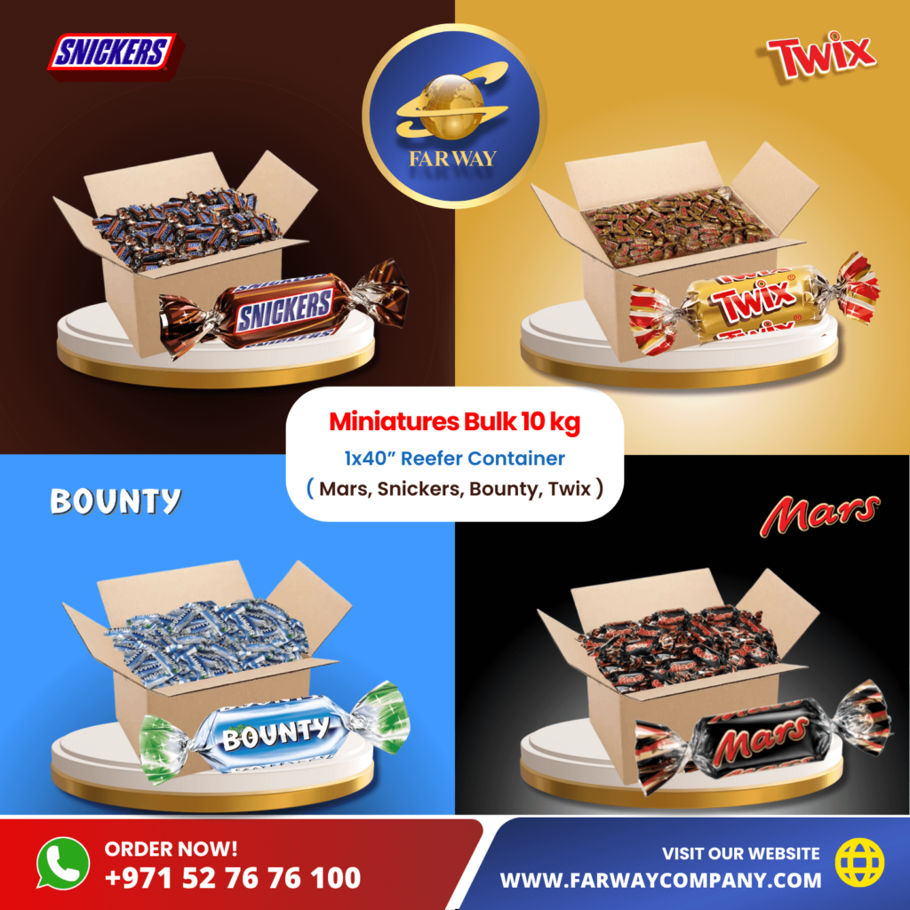 Miniatures Chocolate Importer, Exporter in Dubai, UAE, Middle East only at Far Way