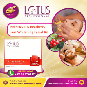 Lotus Professional Preservita Bearberry Facial Kit for Salon Distributor in Dubai, UAE