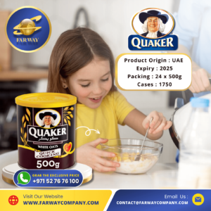 Quaker Oats Importer, Exporter in Dubai, UAE, Middle East at a Special Offer Price only at Far Way.