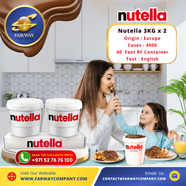 Nutella Importer / Exporter in Dubai, UAE, Middle East only at Far Way