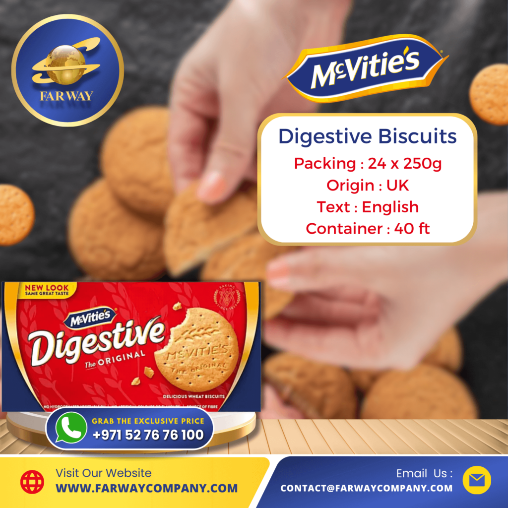 Mcvities Digestive Biscuits Importer & Exporter in Dubai, UAE, Middle East