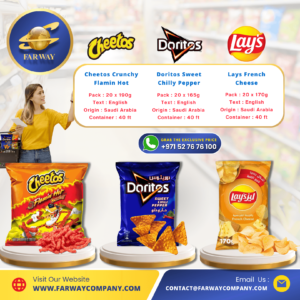 Cheetos, Doritos, Lays Importer, Exporter & FMCG Distributor in Dubai, UAE, Middle East