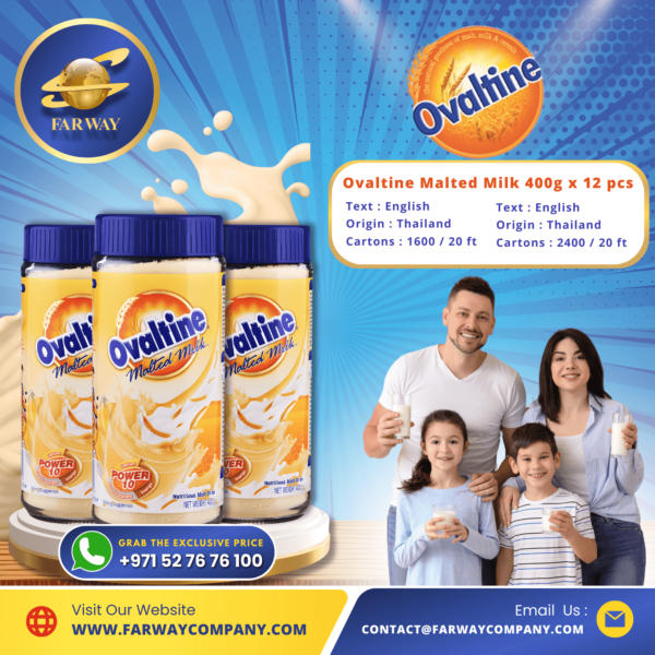 Ovaltine Malted Milk Importer, Exporter & FMCG Distributor in Dubai, UAE, Middle East