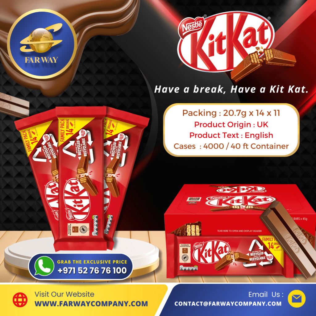 KitKat Chocolate Importer, Exporter & Confectionary Distributor in Dubai, UAE, Middle East