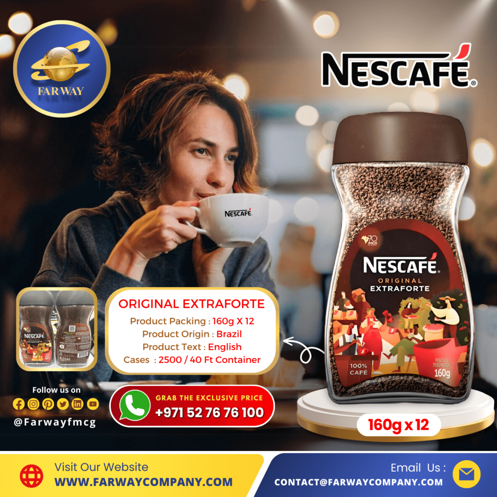 Nescafe Original Extraforte Importer, Exporter & FMCG Distributor in Dubai, UAE, Middle East