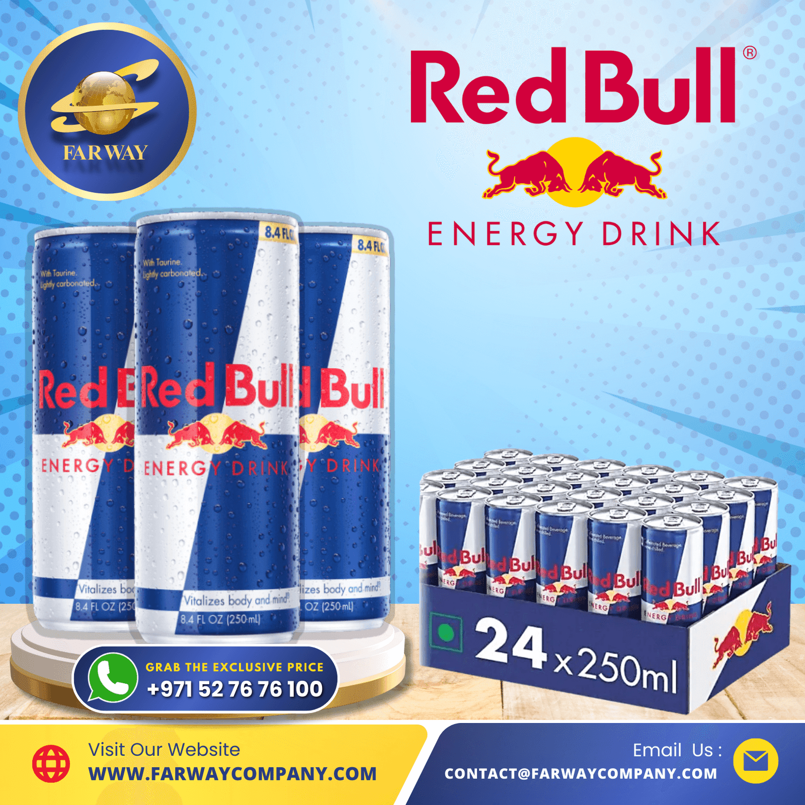 Red Bull Energy Drink Importer, Exporter & Coffee Distributor in Dubai, UAE, Middle East