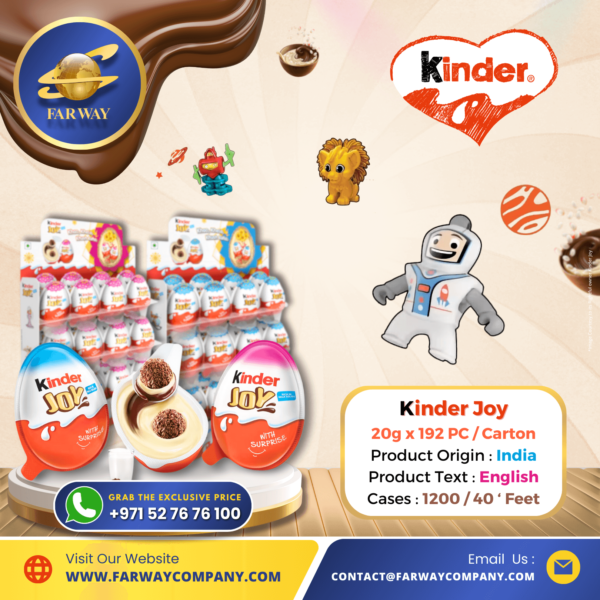 Kinder Joy Chocolate Importer, Exporter in Dubai, UAE, Middle East