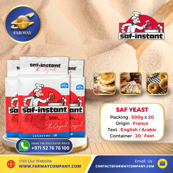 Saf Yeast Importer, Exporter in Dubai, UAE, Middle East